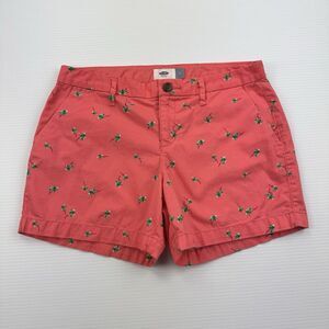 Old Navy Size 4 Pink Shorts Palm Tree Chino